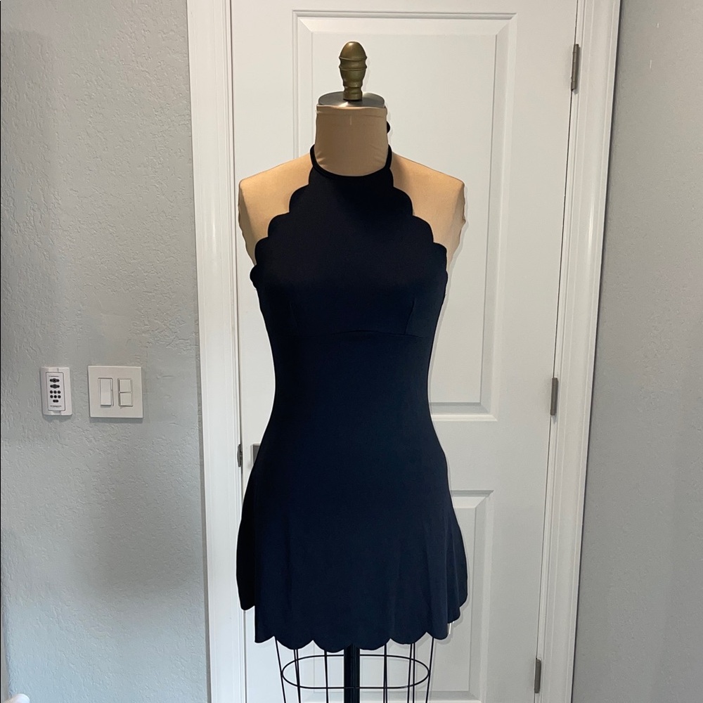 Commense Elegant Black Halter Dress Size M Brand New
